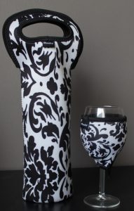 Single Wine or Champagne Bottle Carrier and Wine Glass Cooler