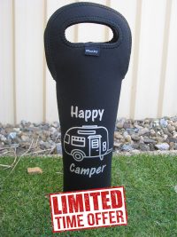 Happy Camper Single Wine or Champagne Bottle Carrier LIMITED STOCK