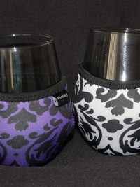 Double Wine Bottle Carrier and 2 Stemless Wine Glass Coolers