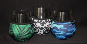 3 Stemless Wine Glass Coolers