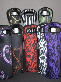 Pack of 3 Single Wine or Champagne Bottle Carriers
