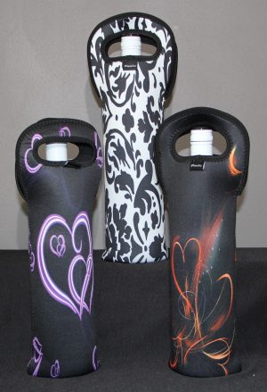 Pack of 3 Single Wine or Champagne Bottle Carriers