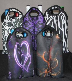 Pack of 2 Double Wine Bottle Carriers - Image 2